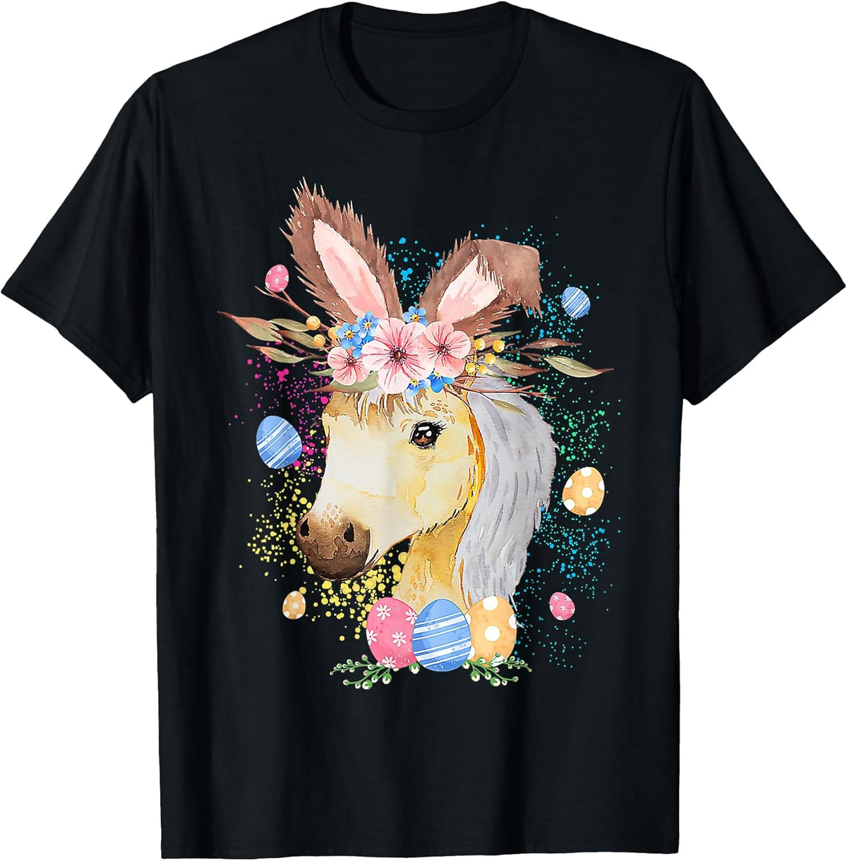 Happy Easter Bunny Horse funny Rabbit for Men Women Kids Unisex