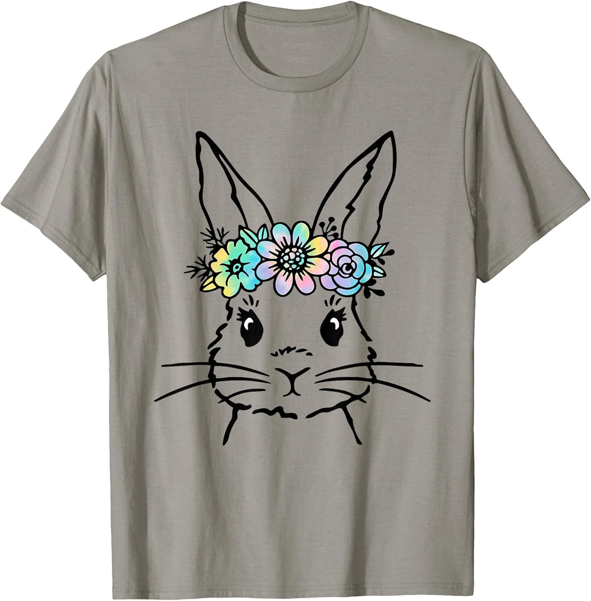 Cute Bunny Face Tie Dye Rabbit Easter Day Women Girls Kids Unisex