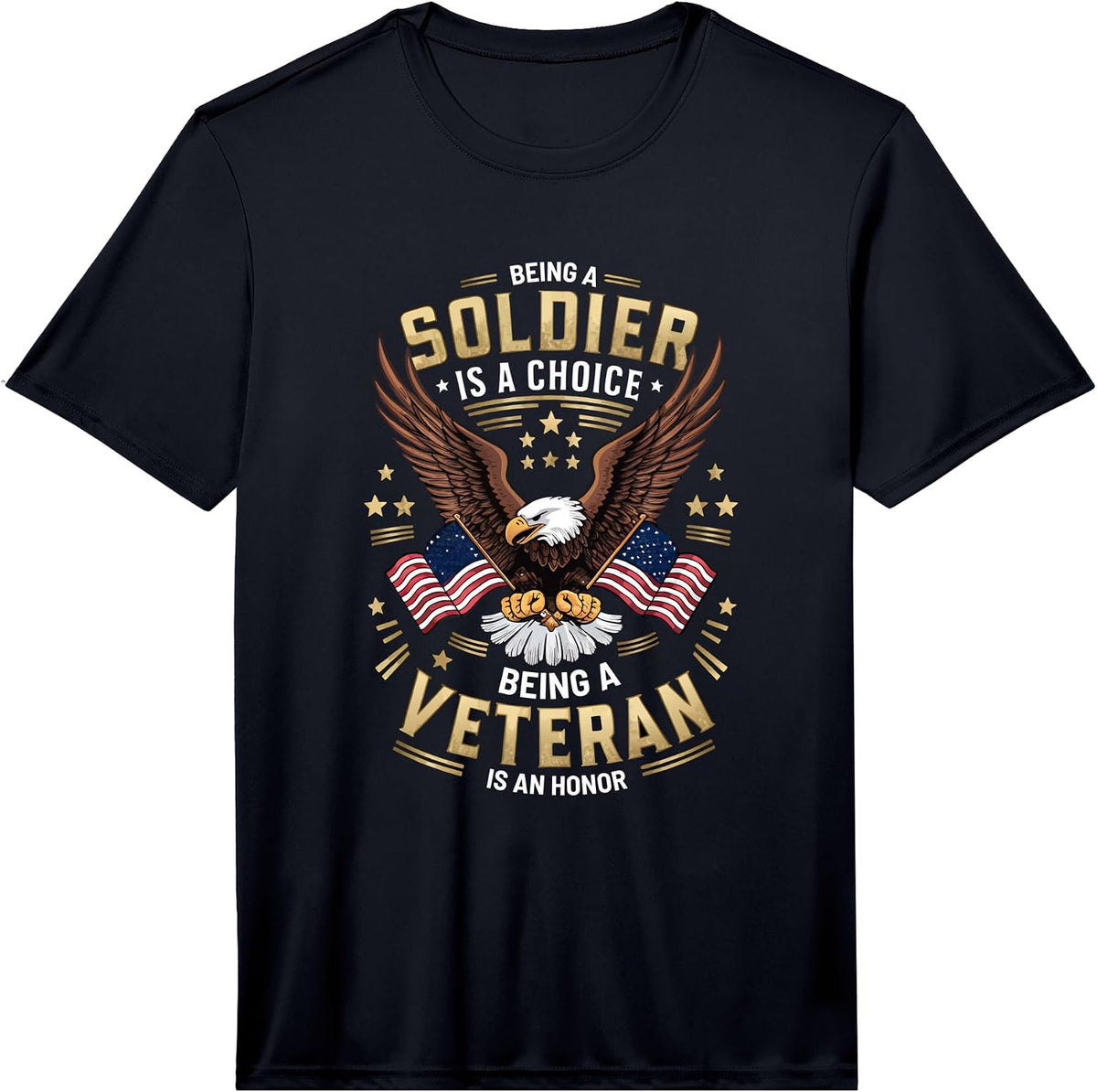 Mens Veteran USA Veterans Day US Army America Veteran Performance T-Shirt