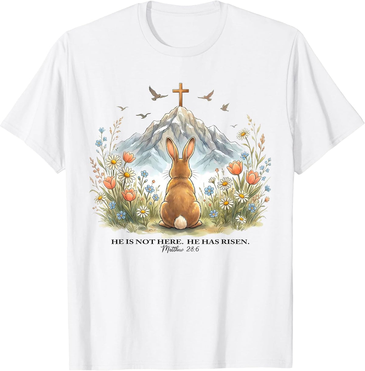 He is Not Here He is Risen Christian Easter Unisex