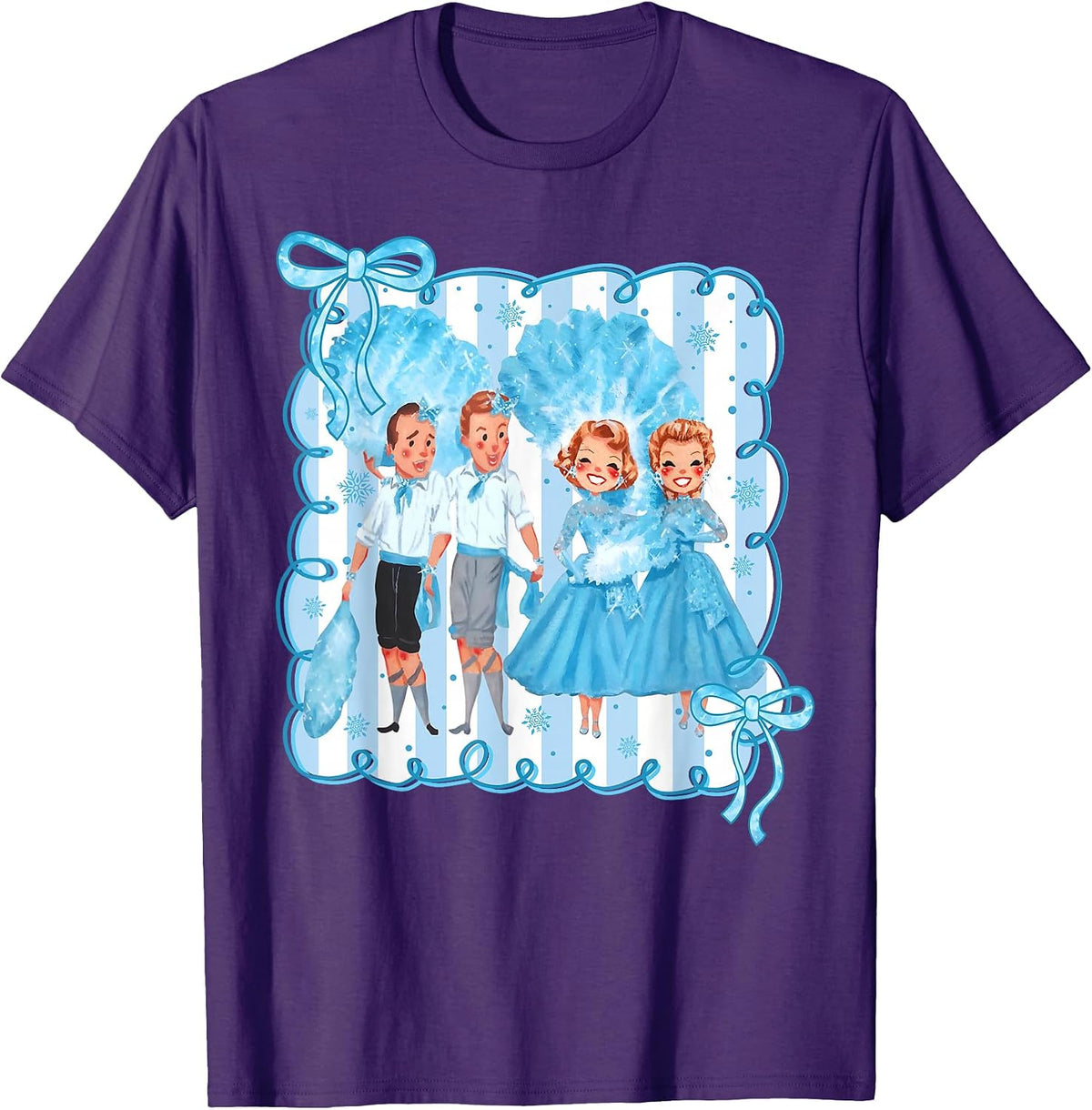 Sisters White Xmas Merry Christmas Xmas Snow Pajamas Holiday T-Shirt
