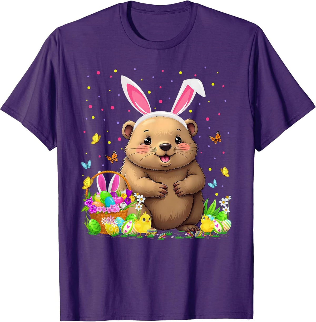 Wombat Easter Egg Hunt Bunny Ear Wombat Happy Easter Unisex