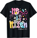 Easter He is Risen Matthew 28:6 Coquette Bow Girl Women Kid Unisex