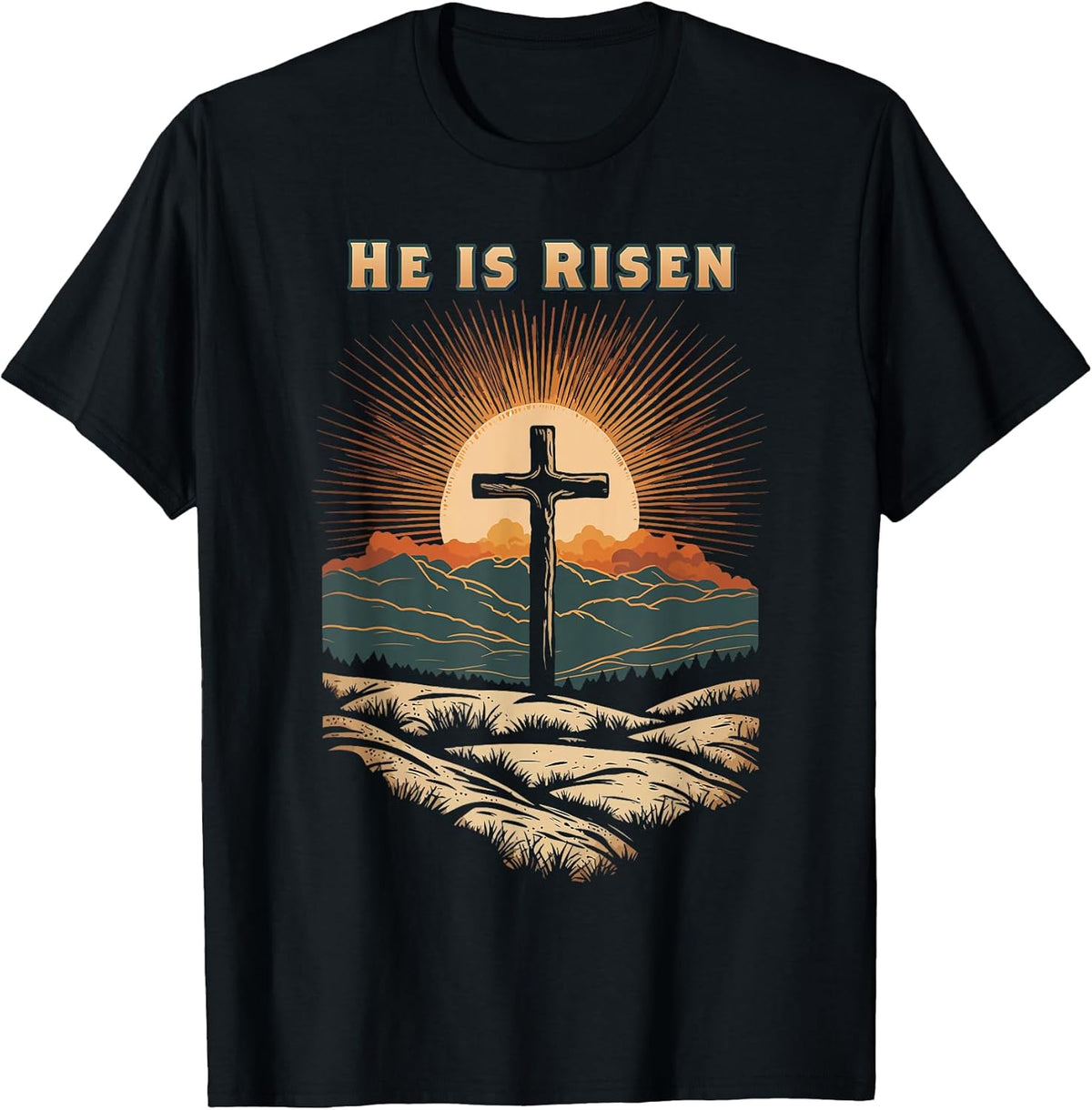 He Is Risen Easter Resurrection Jesus Christian Bible Verse Unisex