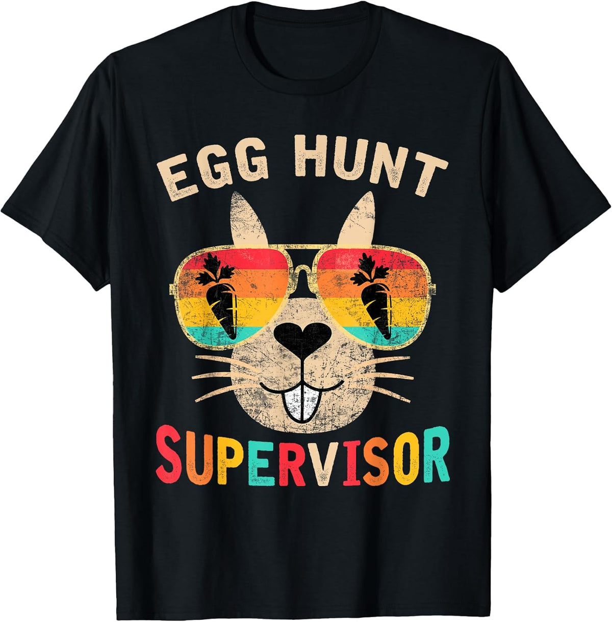 Egg Hunt Supervisor Retro Egg Hunting Party Mom Dad Easter Unisex