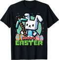 Happy Easter Bunny Pixel Game Gaming Gamer Boys Kids Men Unisex