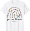 He Is Risen Flowers Rainbow Jesus t -shir t Unisex