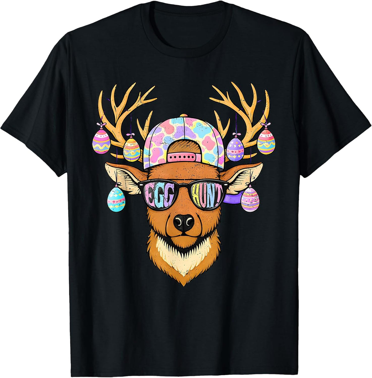 Egg Hunter Funny Reindeer Camo Hunting Easter Bunny Men Unisex