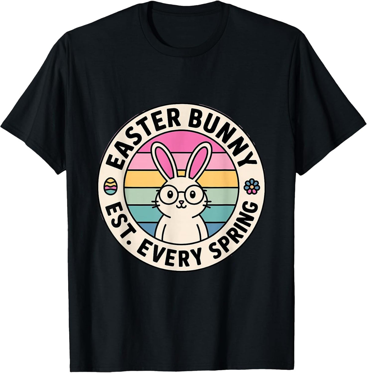 Easter Bunny Est Every Spring Retro Pastel Unisex