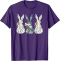 Floral Blue Bunny Cute Happy Easter Day Coquette Bow Flower Unisex