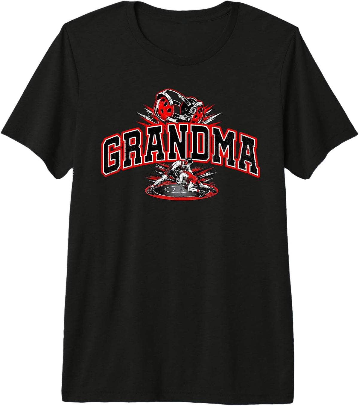 Wrestling Grandma Wrestler Wrestling Sports Mom Game Day Premium Tri-Blend T-Shirt