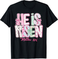 He is Risen Coquette Bow Happy Easter Jesus Christian Cross Unisex
