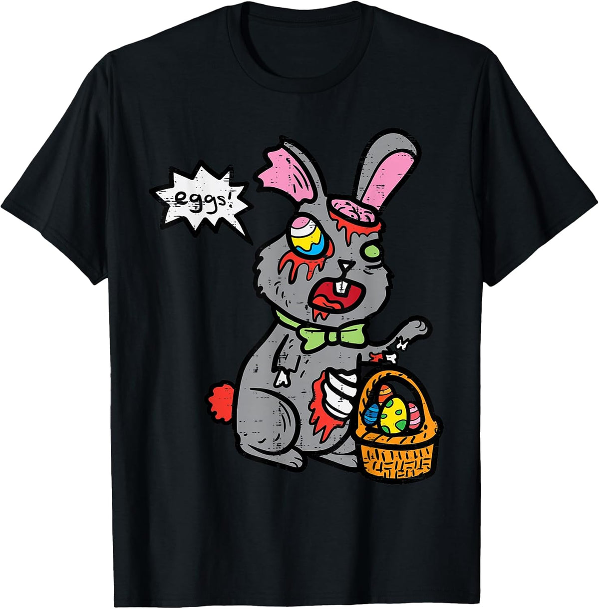 Easter Bunny Zombie Egg Hunting Funny Rabbit Men Women Kids Unisex