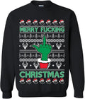 "Merry F*ucking Christmas Funny Xmas Ugly Christmas Sweater Sweatshirt – Your Ultimate Choice for Holiday Humor!