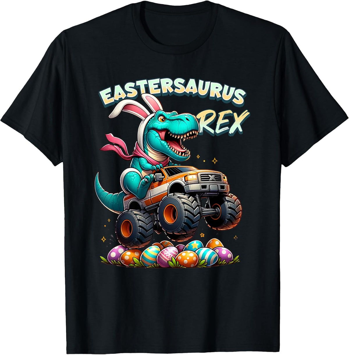 EasterSaurus Rex Easter Bunny T-Rex Dinosaur Monster Truck Unisex
