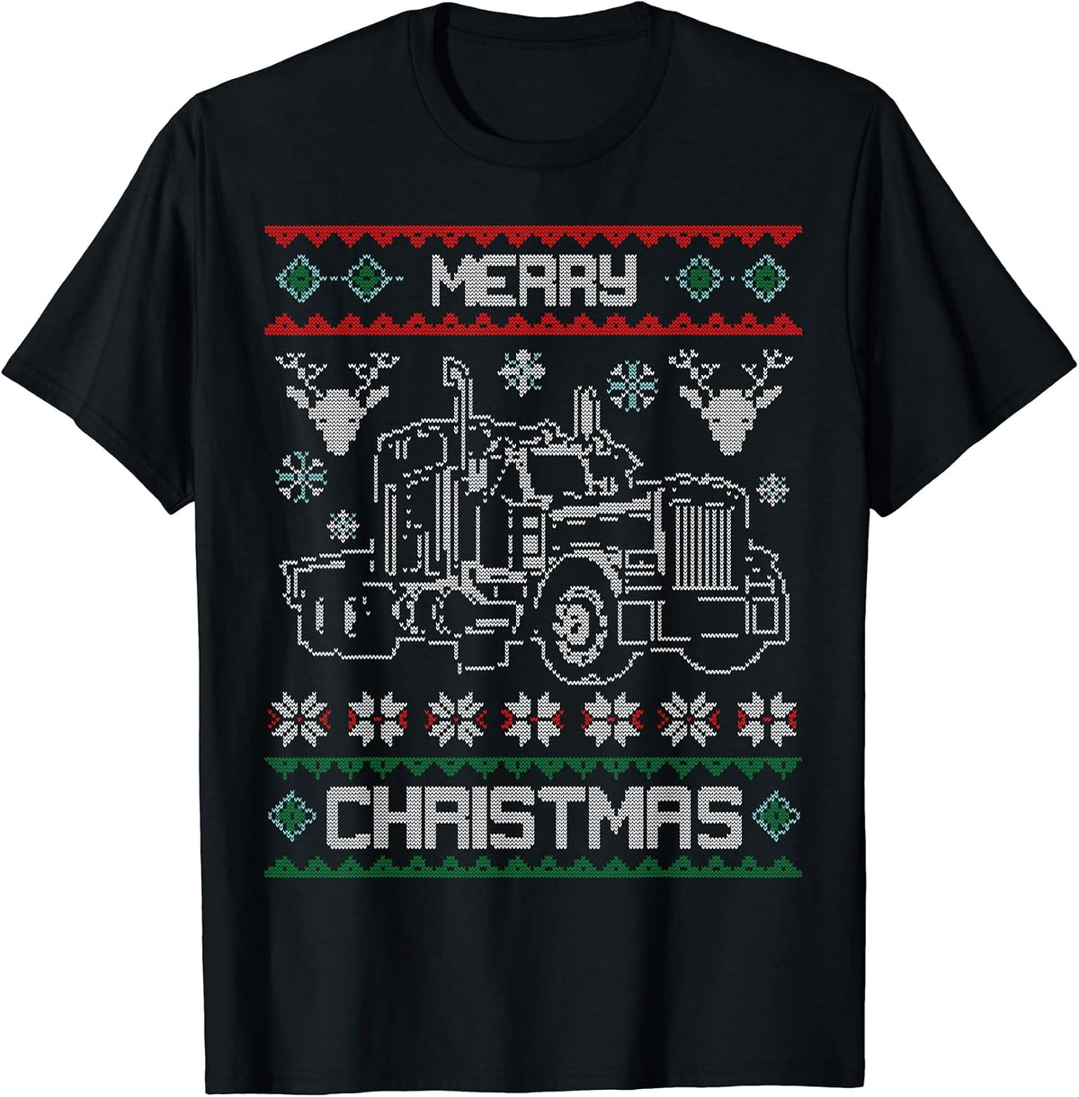 Ugly Sweater Trucker X-Mas T-Shirts