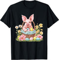 Pig Easter Pig Bunny Ears Graphic Unisex