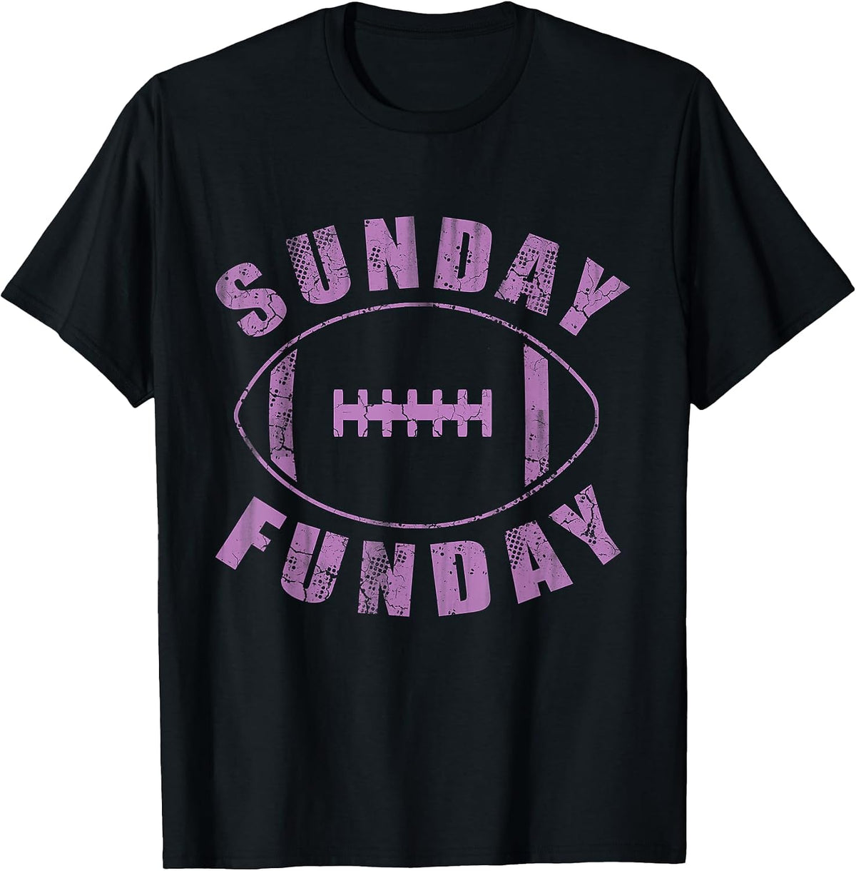 Cute Sunday Funday Football Women Girls T-Shirt