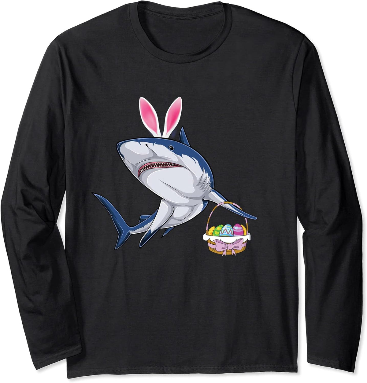 Shark with Easter Basket and Bunny Ears Unisex