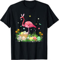 Cute Flamingo Fun Easter Day Lover Egg Hunt Flower Butterfly Unisex