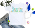 Custom/Personalized Easter Bunny Ears Cute Pastel Egg Carrot Boy Shirt White Unisex
