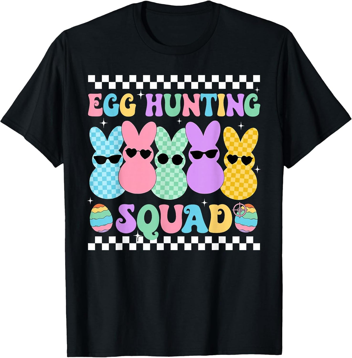 Happy Easter Bunny Egg Hunting Squad Crew Family Boy Girl Unisex