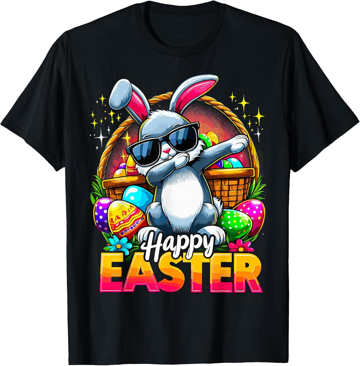 Dabbing Bunny Easter Day Rabbit Happy Easter Unisex
