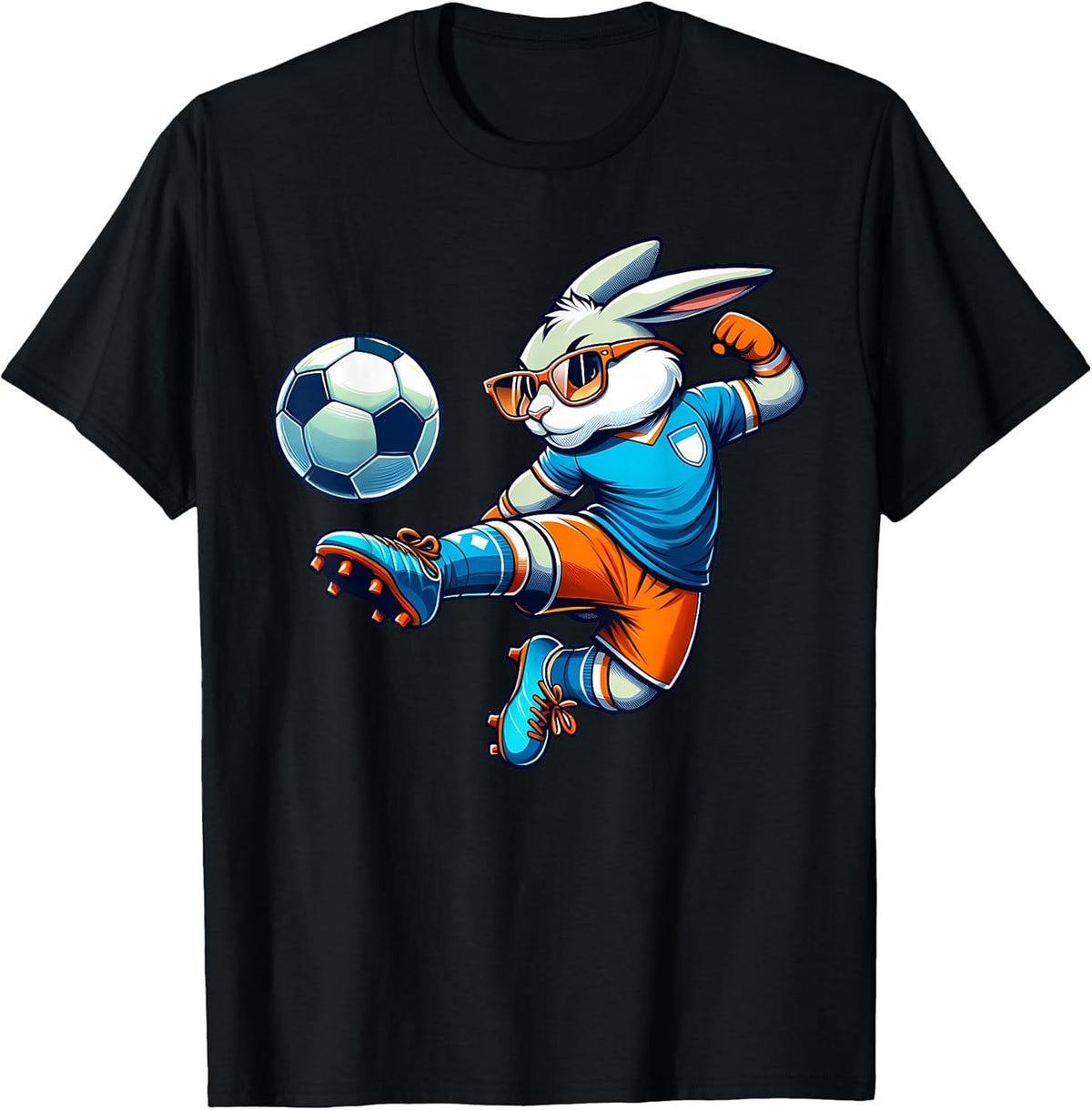 Happy Easter Bunny Soccer Player Lover Sport Rabbit Unisex