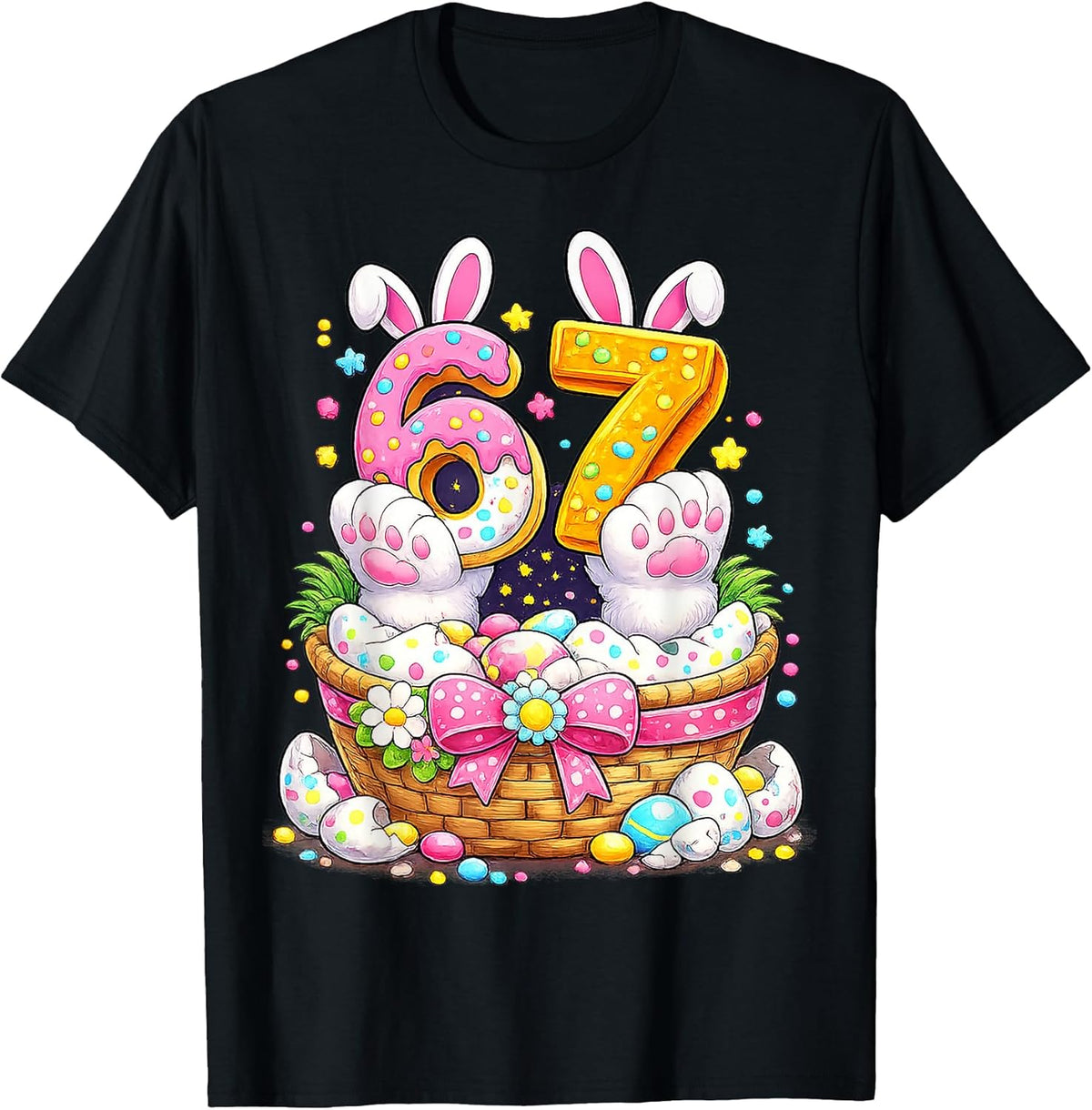 Cute Easter Eggs 67 Bunny Ears Candy Six Seven Gifts 6 7 Unisex