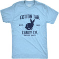 Mens Cotton Tail Candy Co T Shirt Funny Easter Sunday Chocolate Bunny Rabbit Tee for Guys Unisex