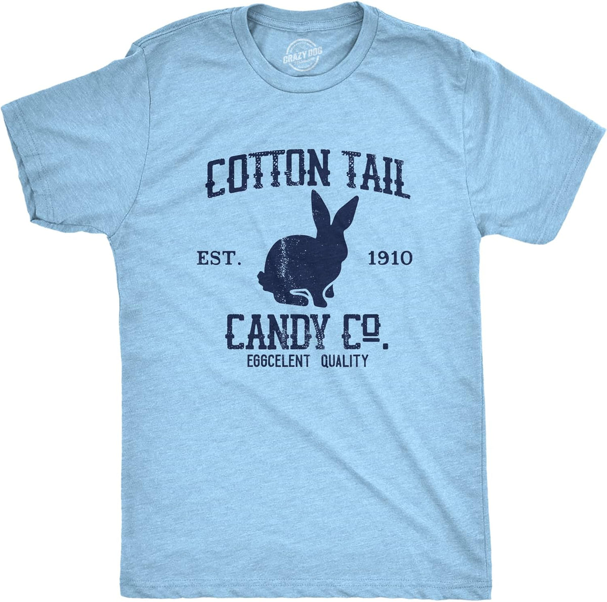 Mens Cotton Tail Candy Co T Shirt Funny Easter Sunday Chocolate Bunny Rabbit Tee for Guys Unisex