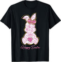 Happy Easter Bunny Girls Easter Women Pink Floral Coquette Unisex