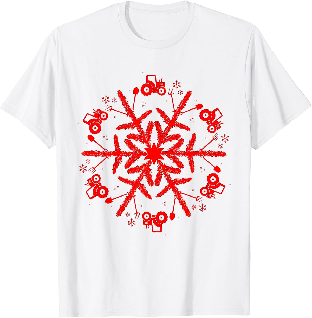 Snowflake Farmer Christmas T-Shirt