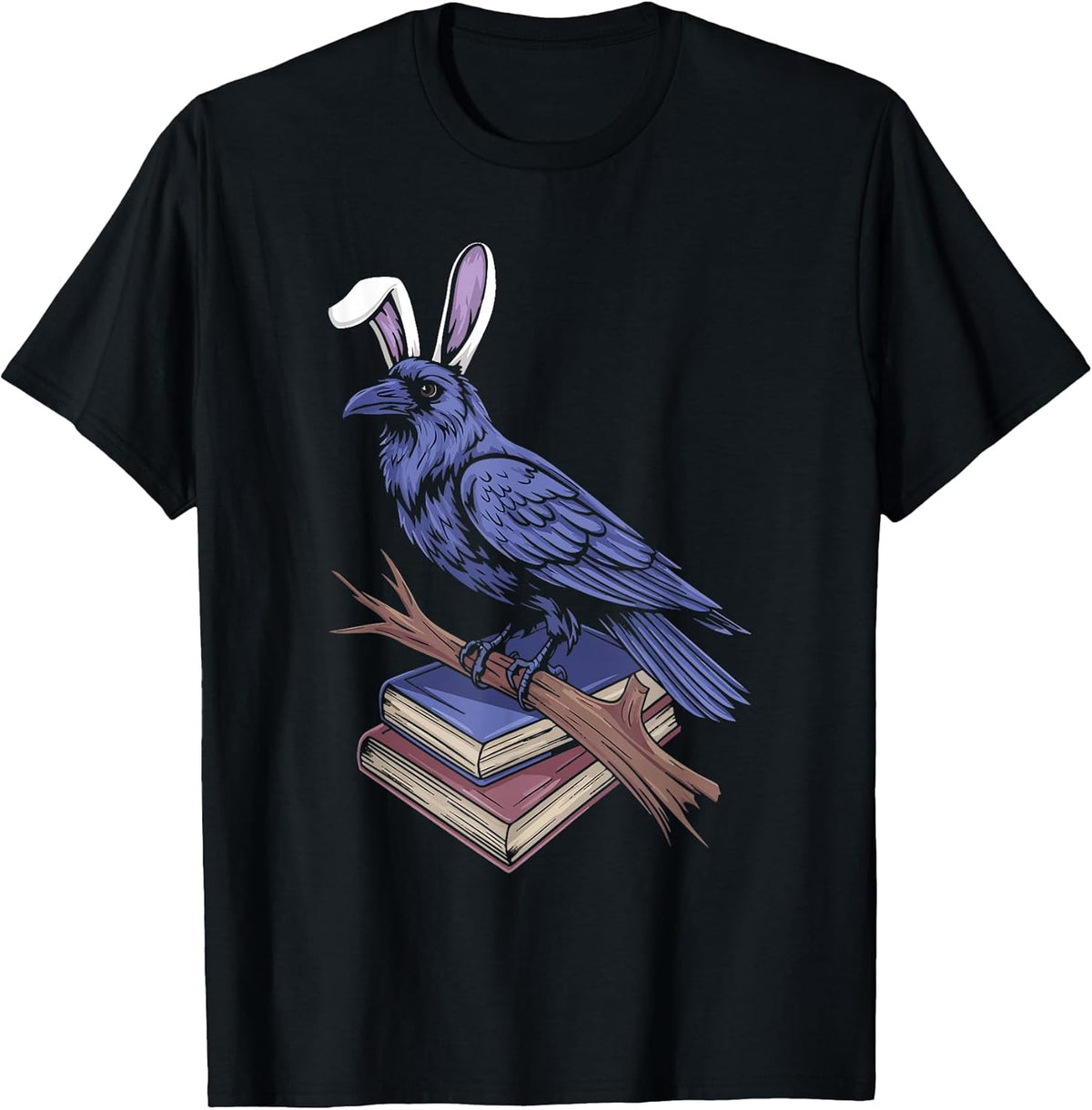 Raven with Bunny Ears Funny Gothic Easter Kids Teens Adults Unisex