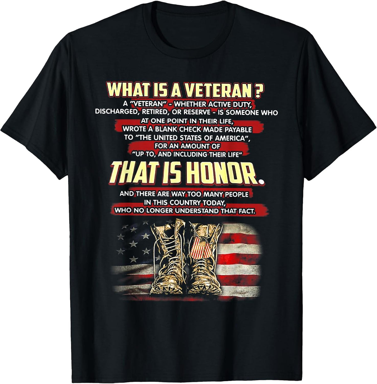 Funny What Is A Veteran That Is Honor Tee Shirt
