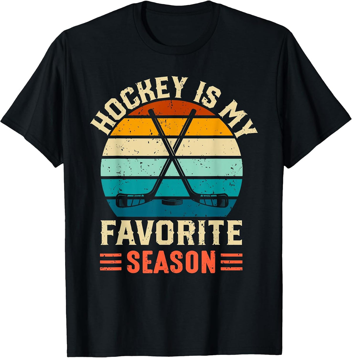 Hockey is my favorite season Men women kids girls boys T-Shirt