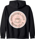 Overstimulated Moms Club Funny Coffee Lover Mother's Day Mum Zip Hoodie