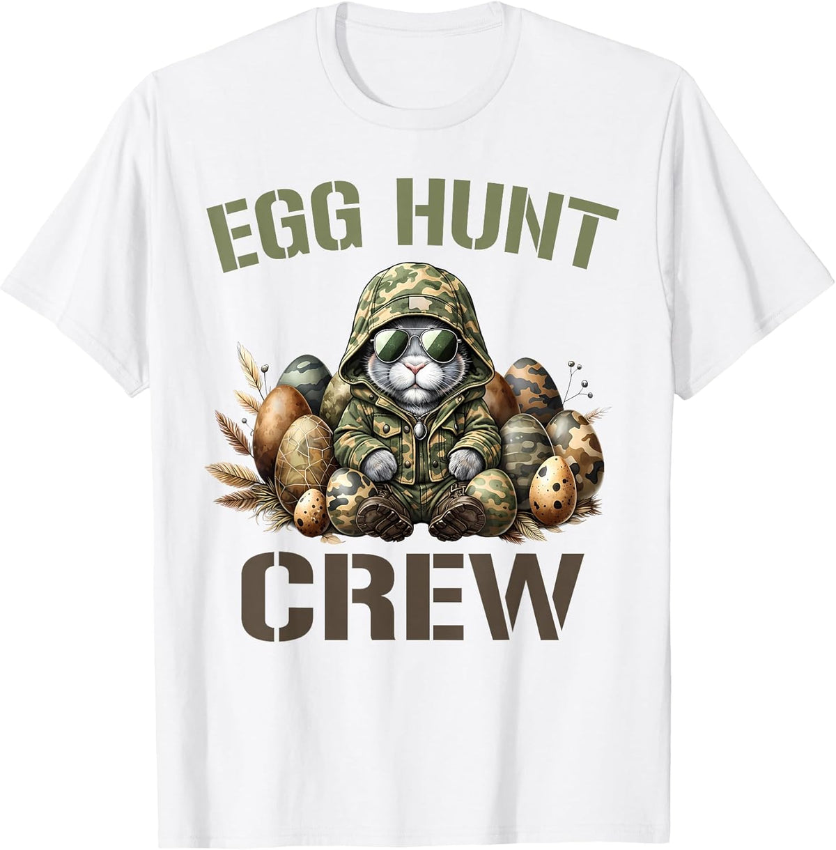 Easter Egg Hunter Crew Camo Hunting Easter Day Unisex