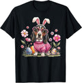 Easter Day Basset Hound Dog Outfit Bunny Ears Egg Spring Unisex