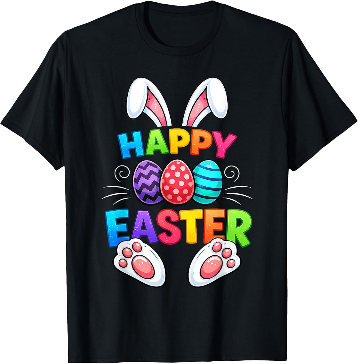 Happy Easter Day Girls Boys Easter Shirts Funny Bunny Eggs Unisex
