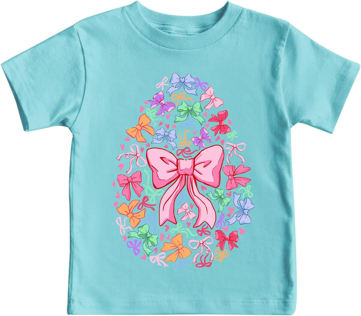 Easter Shirts for Toddler Boys Girls Happy Easter Eggs Bows Kids Bunny Eggs Hunts Tee Tops