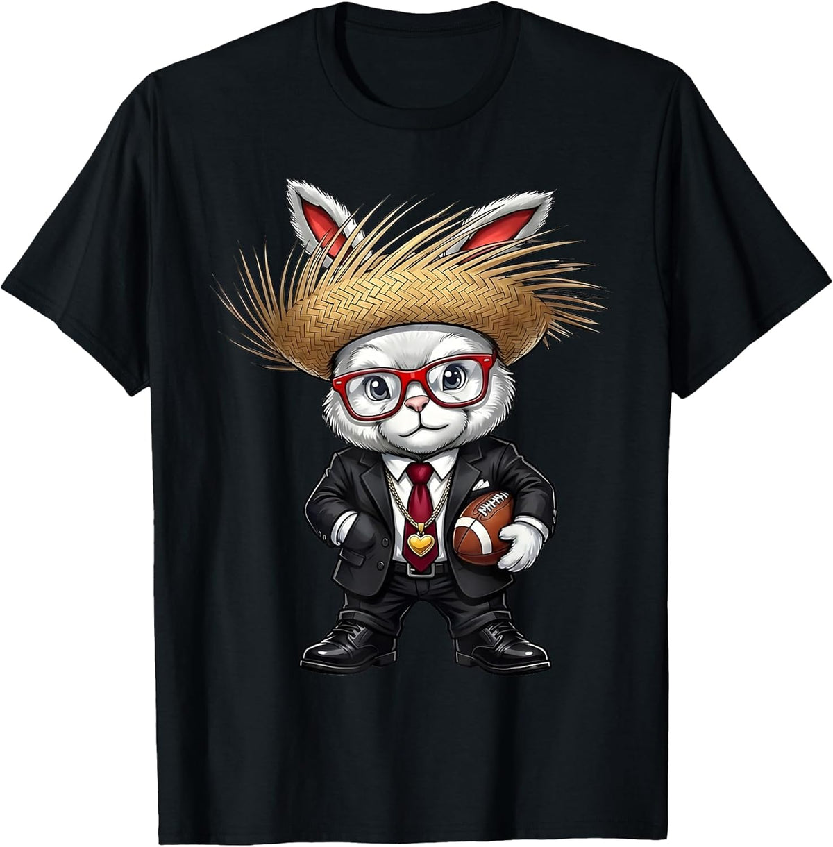Bunny Ears American Football Funny Easter Bunny Men Boys Unisex