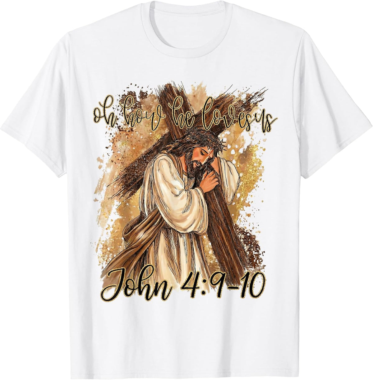 He is Risen Jesus Easter Oh How He Loves Us Christian Women Unisex