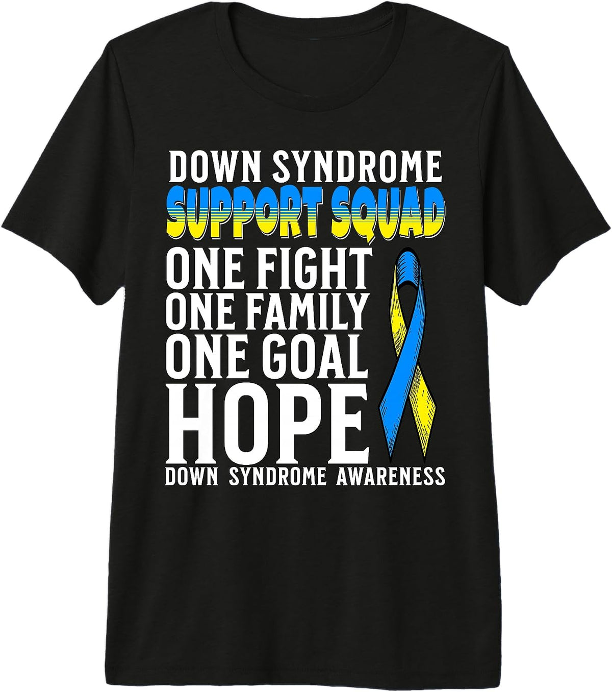 Down Syndrome Awareness Support Squad Down Syndrome Day Premium Tri-Blend T-Shirt