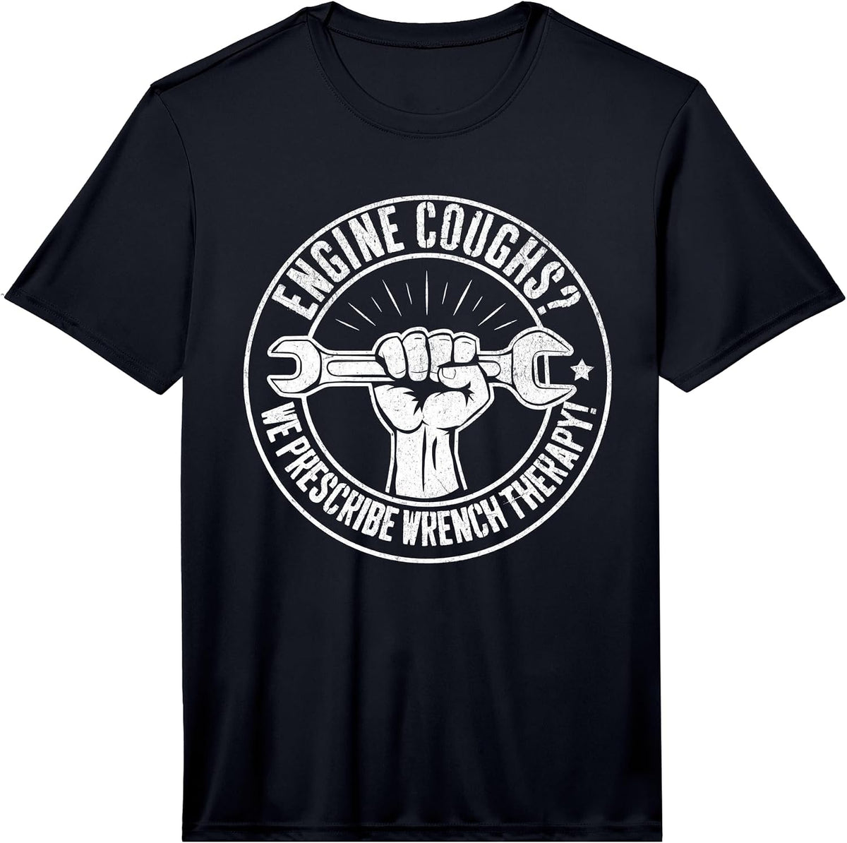 Mens Funny Mechanic for Men Car Builder Auto Repair Garage Wrench Performance T-Shirt