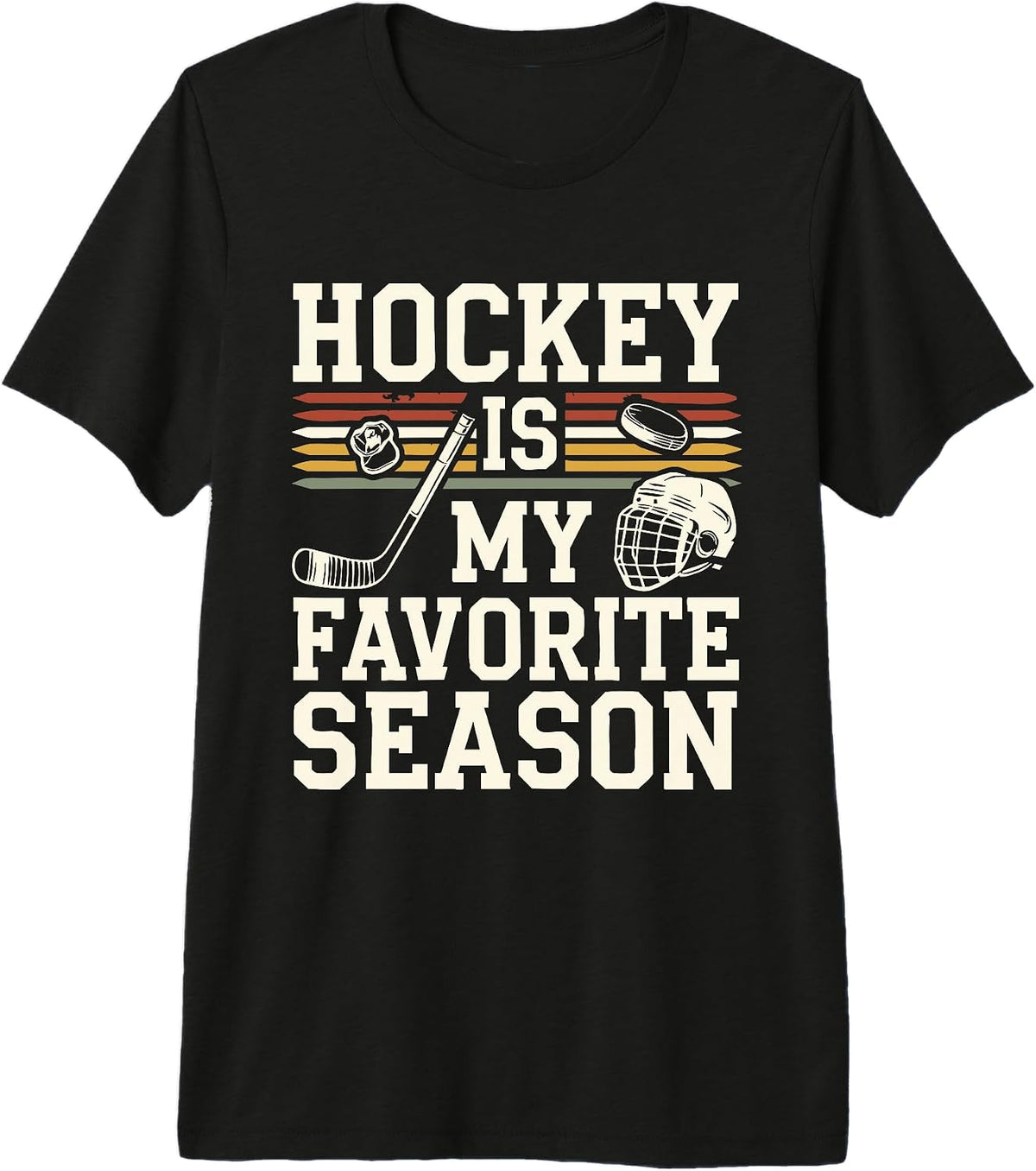 Hockey Is My Favorite Season Funny Hockey Fan Lover Player Premium Tri-blend T-Shirt