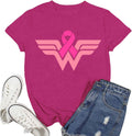 Breast Cancer Shirts for Women Cancer Awareness T-Shirt Survivor Pink Ribbon Tee Tops