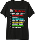 My Christmas Bucket List Play Video Games Gamer Christmas Premium Tri-blend T-Shirt