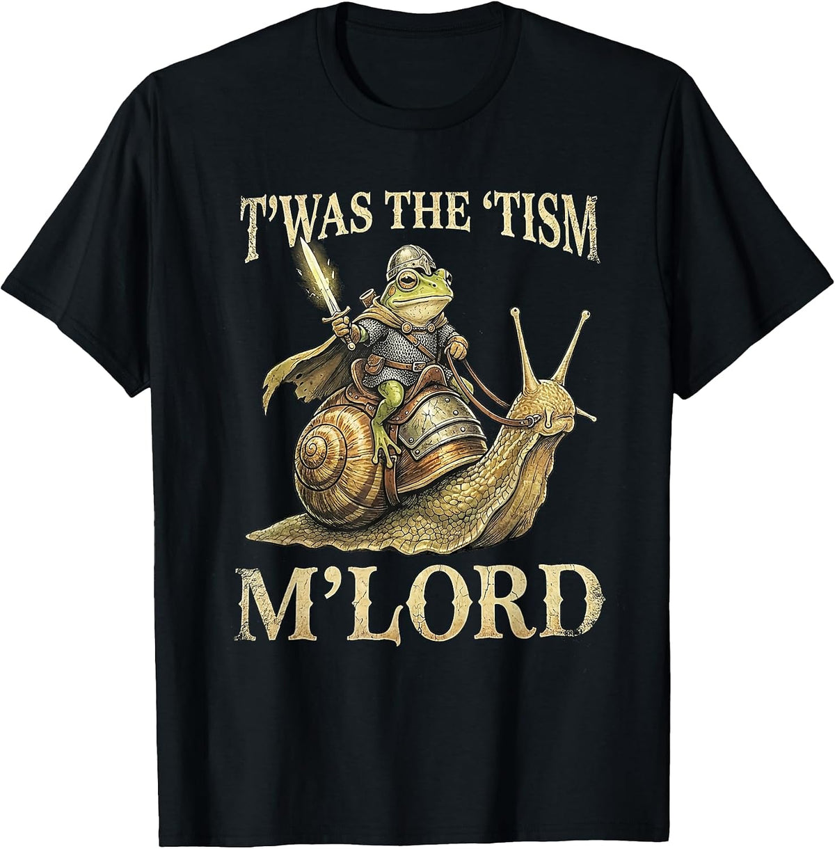 TWAS The Tism My Lord Frog Meme Funny RPG Gamer Men Women T-Shirt