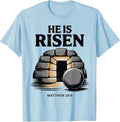 Baby He is Risen Christian Easter Outfit Toddler Boy Jesus Unisex
